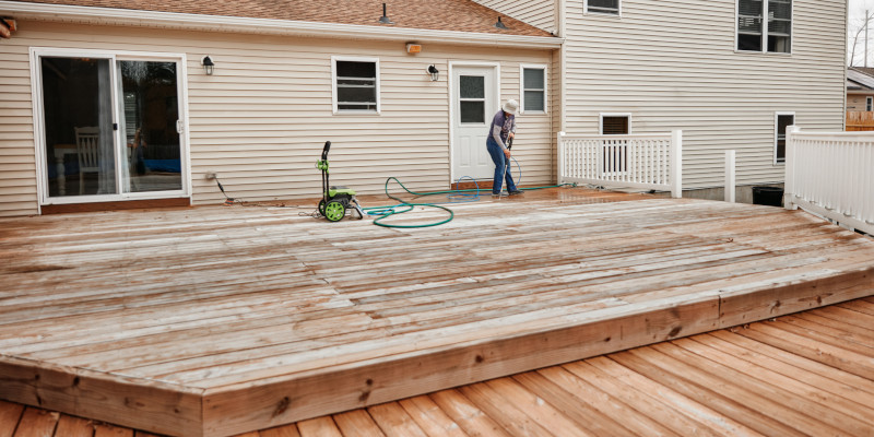 Deck Cleaning in Rahway, New Jersey